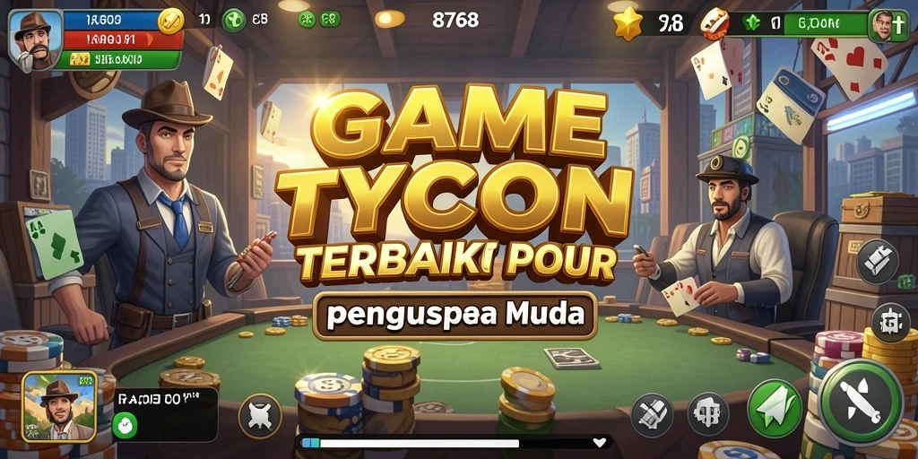Tampilan gameplay menegangkan dalam game Tycoon 8768.