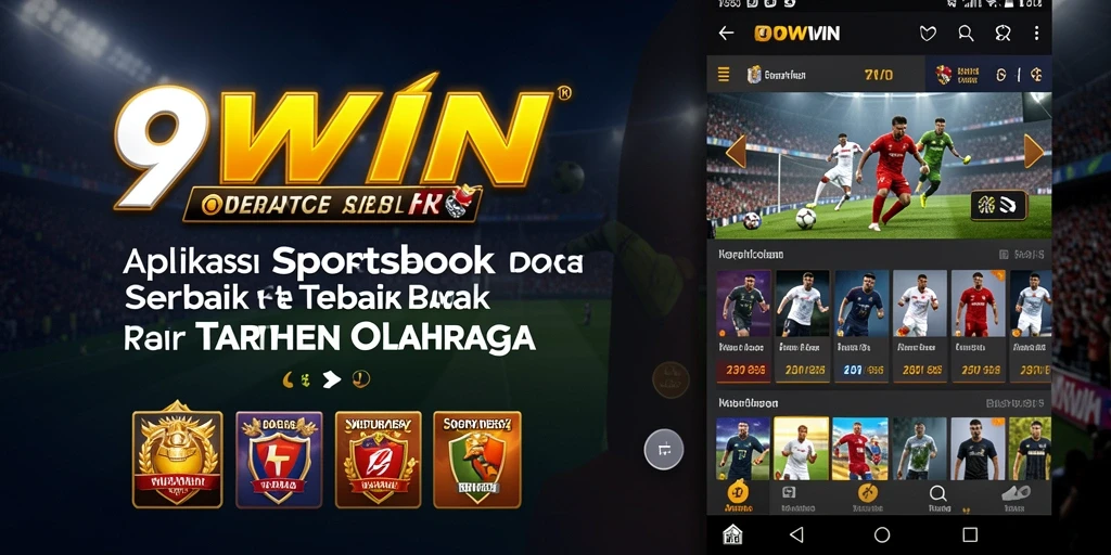 Tampilan layar utama aplikasi 9WIN saat taruhan olahraga.