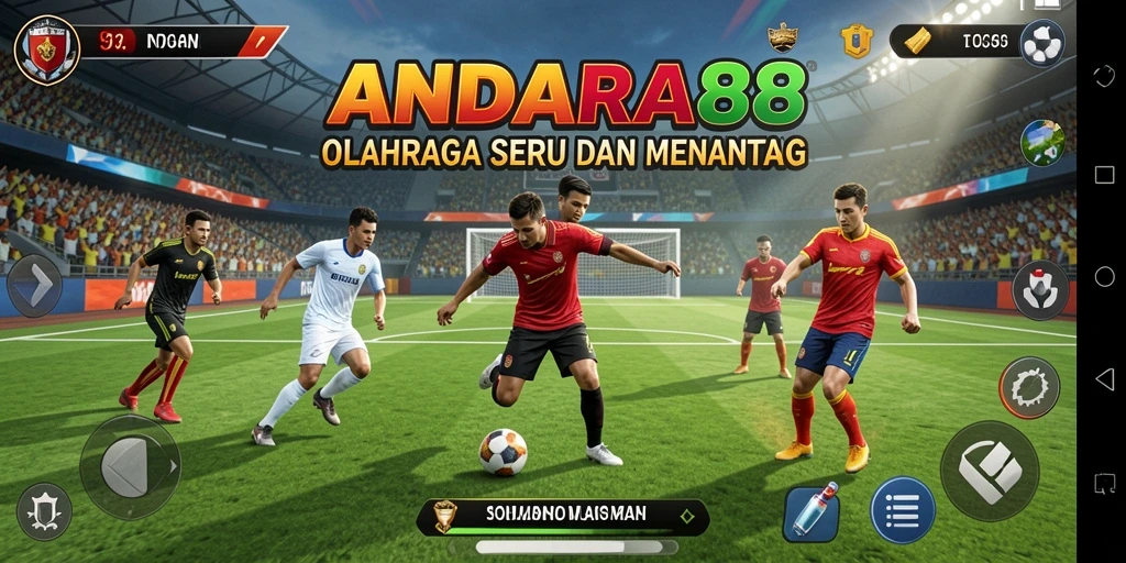 Screenshot ANDARA88 menunjukkan aksi mendebarkan dalam pertandingan olahraga.
