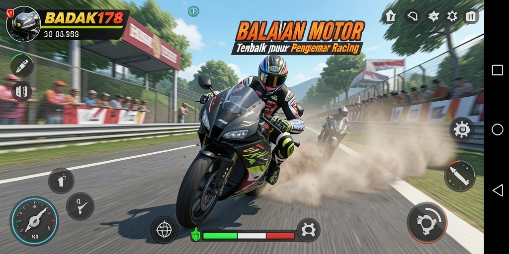 Tangkapan layar utama dari gameplay seru BADAK178.