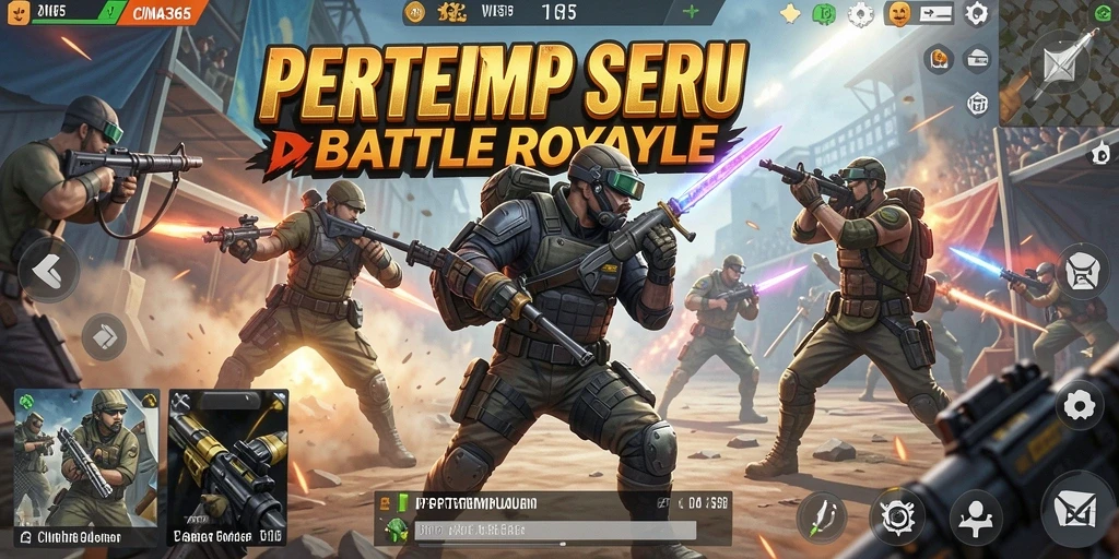 Screenshot gameplay CINA365 menampilkan momen pertempuran mendebarkan.
