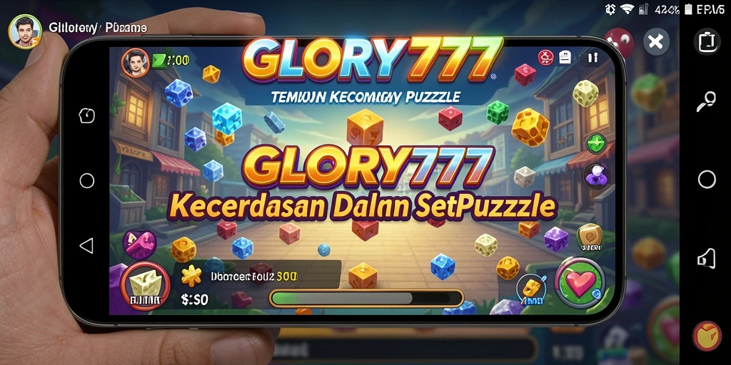 Screenshot gameplay GLORY777 menampilkan puzzle yang menarik dan menantang.