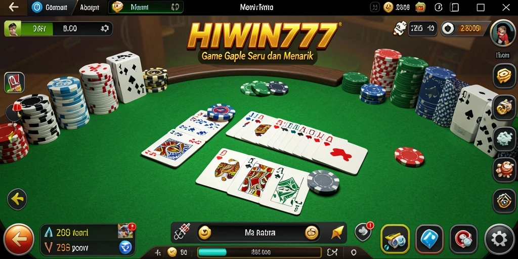 Tampilan gameplay seru dan interaktif dari HIWIN777.