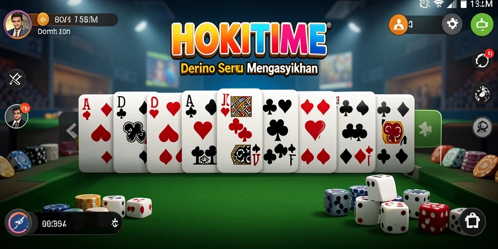 Tampilan gameplay seru di HOKITIME dengan teman-teman.