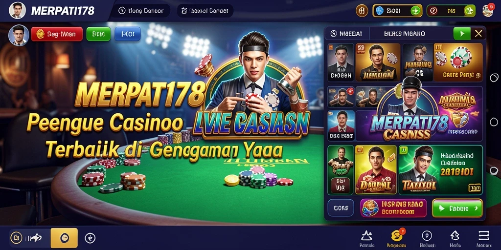 Tampilan gameplay Live Casino yang mendebarkan dan interaktif.