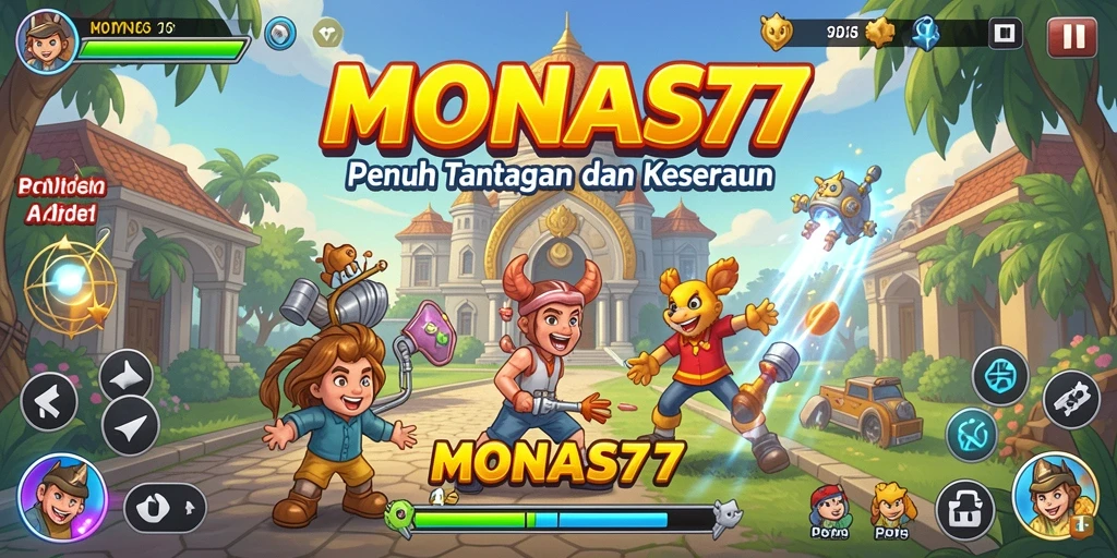 Screenshot gameplay MONAS77 menampilkan aksi seru dalam permainan arcade.