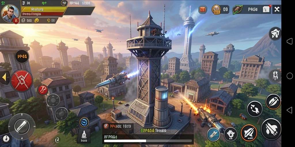 Tangkapan layar utama gameplay PP444 yang menegangkan dan seru.