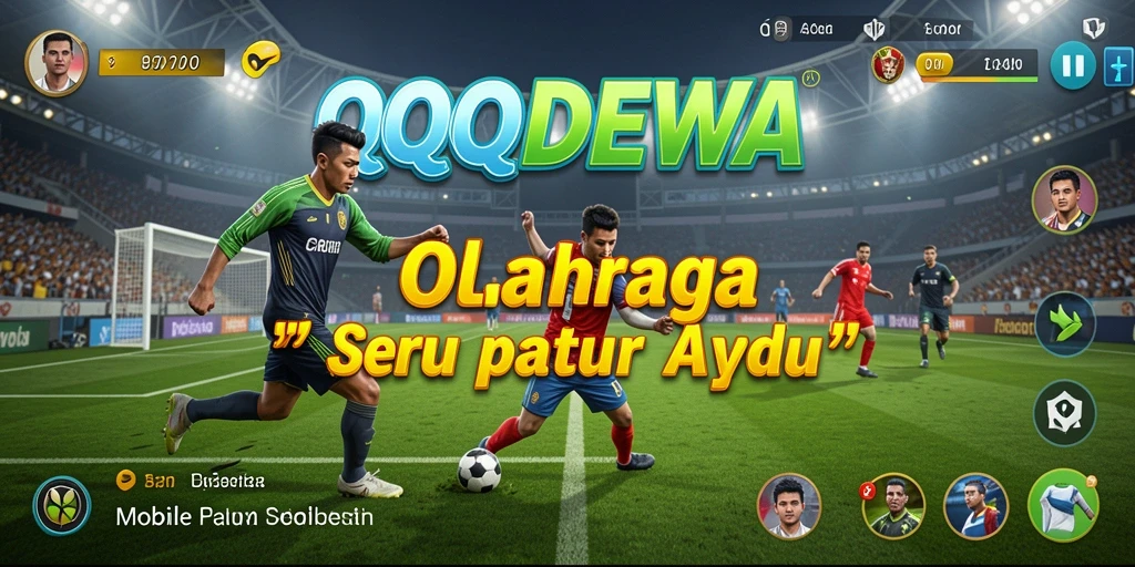 Screenshot QQDEWA menampilkan momen seru dalam pertandingan olahraga.