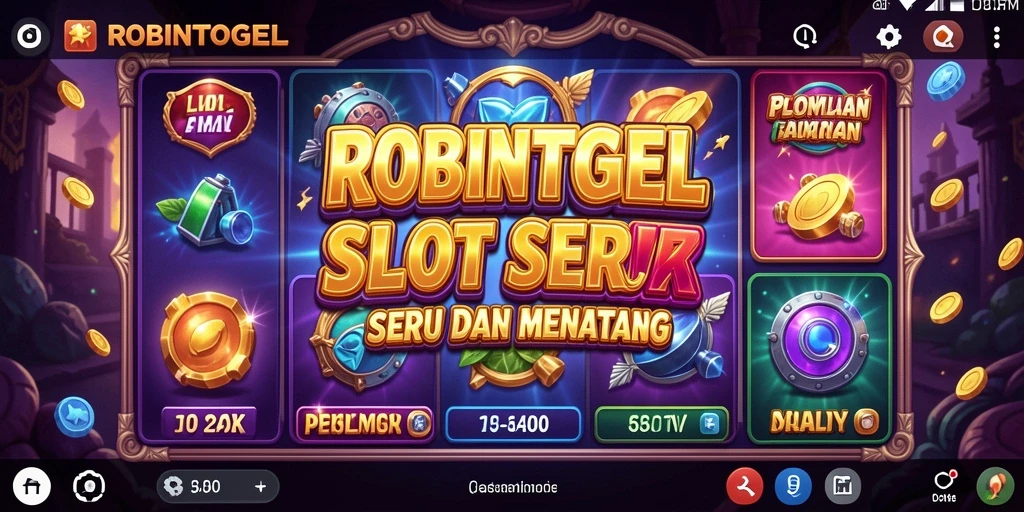 Tampilan gameplay menarik dari ROBINTOGEL dengan tema Slot yang seru.