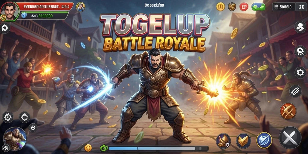 Tampilan seru dari pertandingan Battle Royale di TOGELUP.