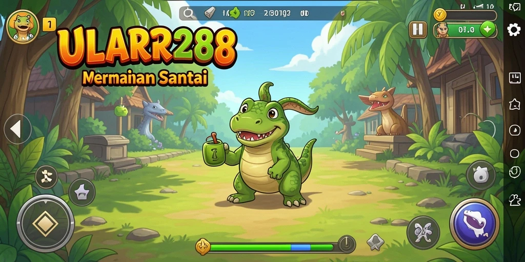Tampilan gameplay menarik dari ULAR288 yang penuh warna.