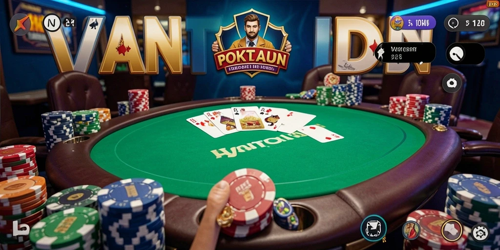 Tampilan gameplay poker yang menarik dalam VANTAIDN.