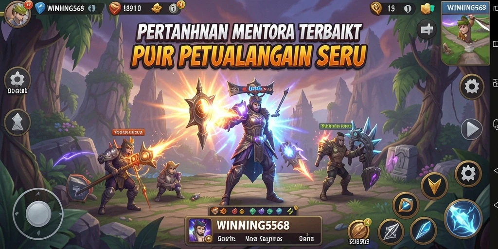 Tampilan gameplay menegangkan di WINNING568 dengan strategi Tower Defense yang seru.